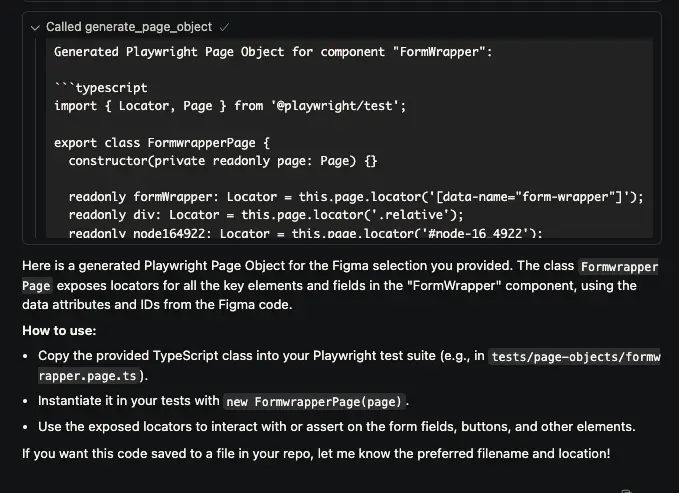 Call result using Figma MCP and home-built MCP