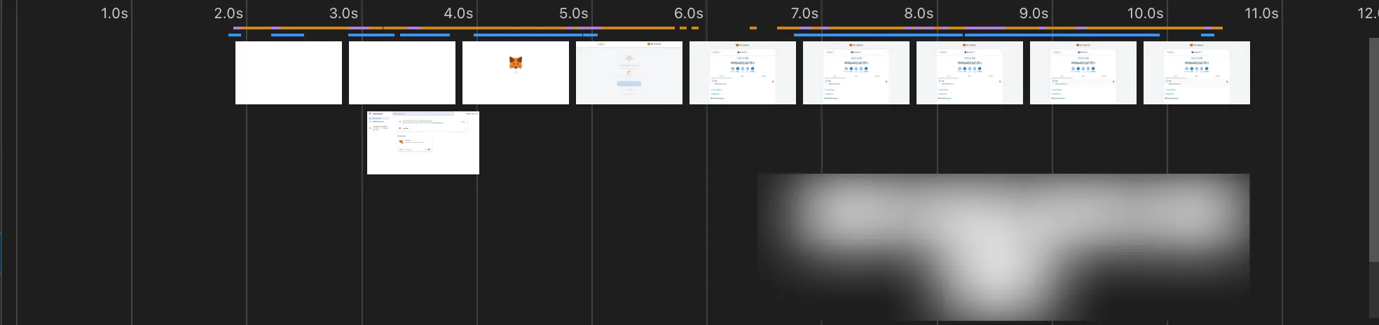 As you can see in the timeline, Metamask tab will be opened and interact directly.